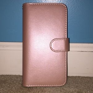 Rose gold IPhone 6 Plus wallet case
